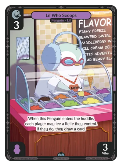 Lil Who Scoops - Uncommon Purple Character Vibes TCG card