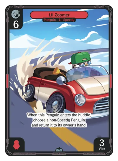 Lil Zoomer Lil Zoomer - Uncommon Red Character Vibes TCG card