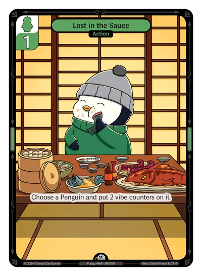 Lost in the Sauce - Common Green Action Vibes TCG card