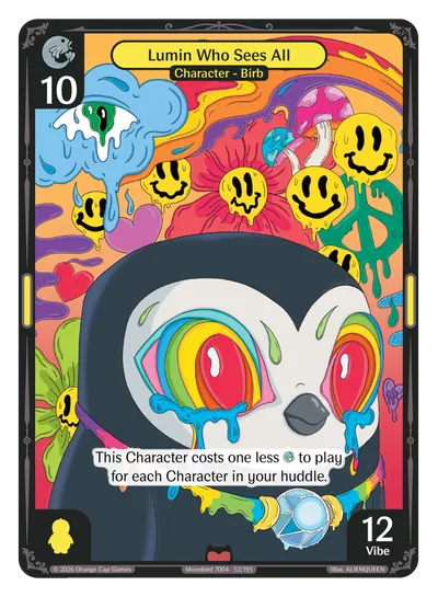 Lumin Who Sees All - Epic Yellow Character Vibes TCG card