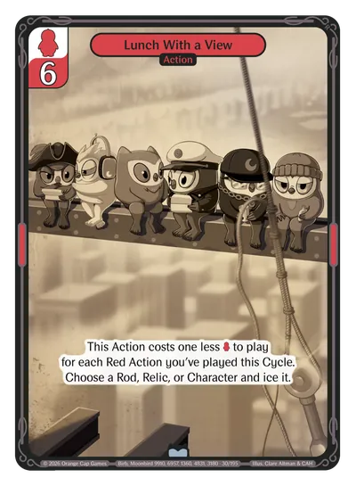 Lunch With a View - Uncommon Red Action Vibes TCG card