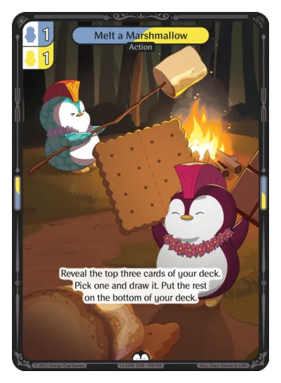 Melt a Marshmallow - Common Yellow, Blue Action Vibes TCG card