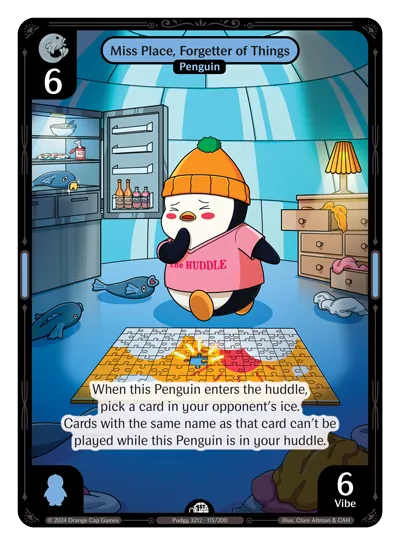 Miss Place, Forgetter of Things Miss Place, Forgetter of Things - Common Blue Character Vibes TCG card