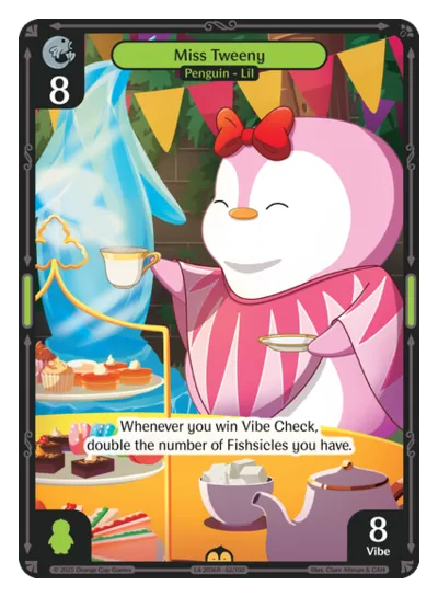 Miss Tweeny - Rare Green Character Vibes TCG card