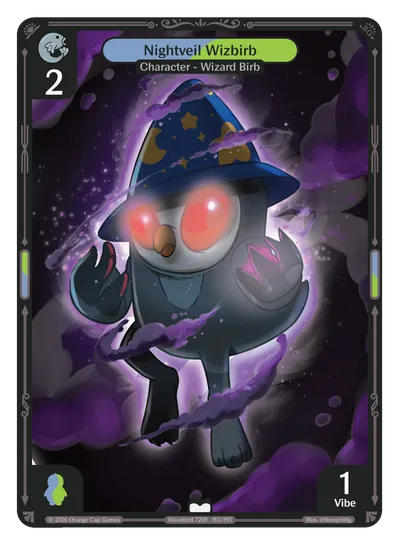 Nightveil Wizbirb Nightveil Wizbirb - Common Colorless Character Vibes TCG card