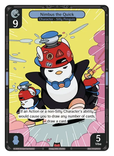 Nimbus the Quick - Epic Blue Character Vibes TCG card