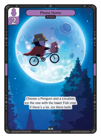 Phone Home - Uncommon Purple Action Vibes TCG card