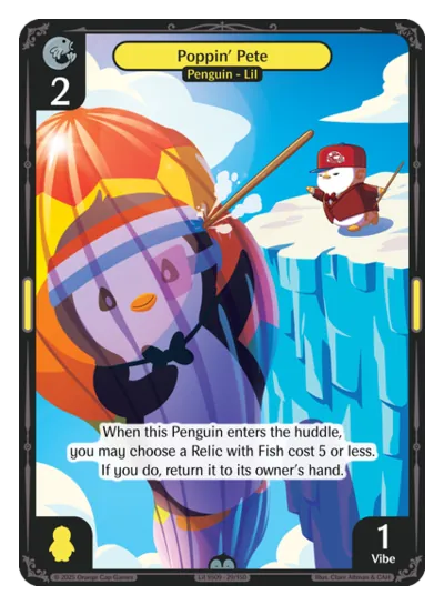 Poppin' Pete Poppin' Pete - Uncommon Yellow Character Vibes TCG card