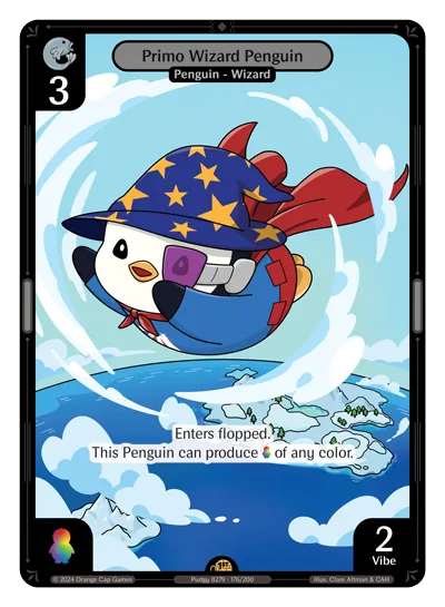 Primo Wizard Penguin - Rare Colorless Character Vibes TCG card