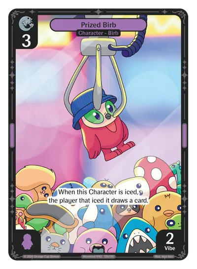 Prized Birb - Uncommon Purple Character Vibes TCG card
