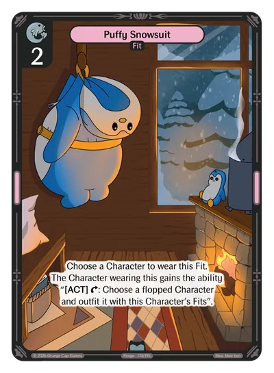 Puffy Snowsuit - Uncommon Colorless Fit Vibes TCG card