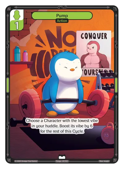 Pump Pump - Common Green Action Vibes TCG card