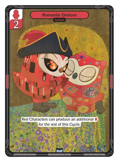Romantic Gesture Romantic Gesture - Uncommon Red Action Vibes TCG card