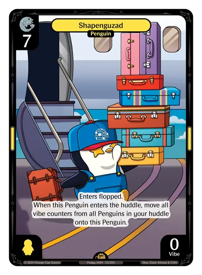 Shapenguzad - Rare Yellow Character Vibes TCG card