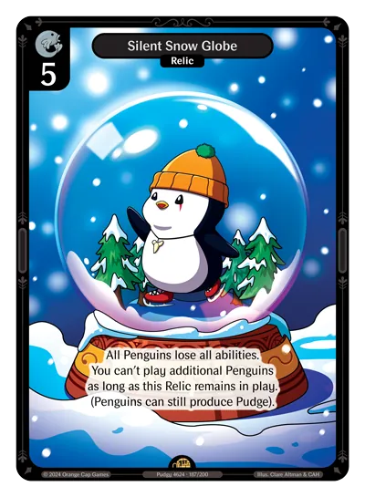 Silent Snow Globe Silent Snow Globe - Rare Colorless Relic Vibes TCG card