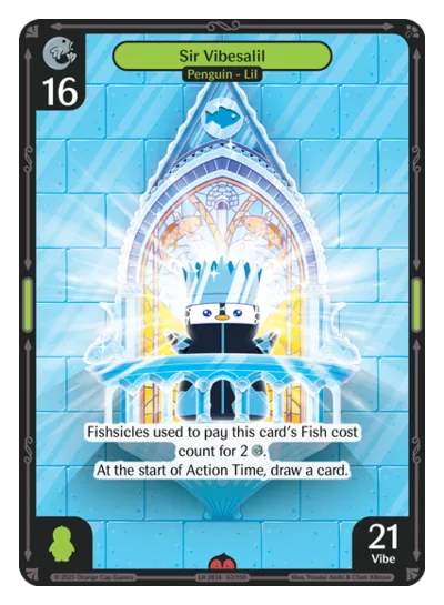 Sir Vibesalil Sir Vibesalil - Epic Green Character Vibes TCG card