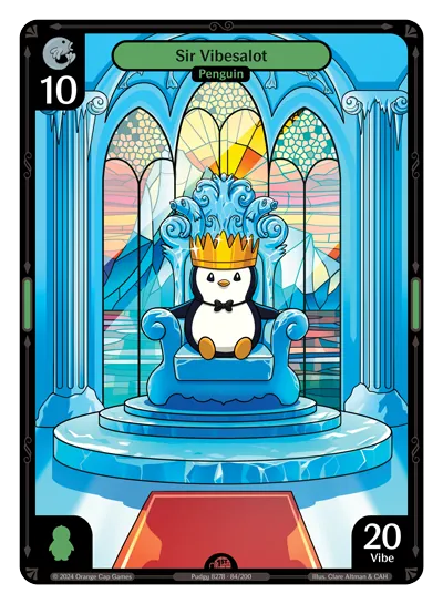 Sir Vibesalot - Epic Green Character Vibes TCG card