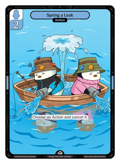 Spring a Leak - Common Blue Action Vibes TCG card