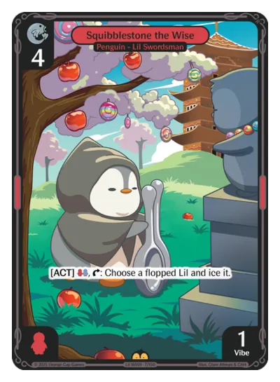 Squibblestone the Wise Squibblestone the Wise - Rare Red Character Vibes TCG card