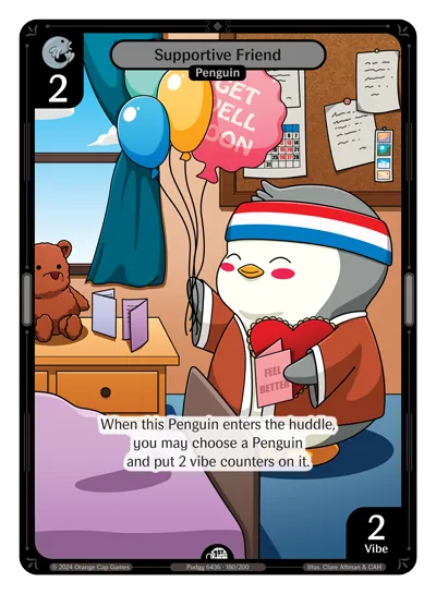 Supportive Friend - Common Colorless Character Vibes TCG card