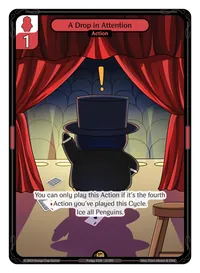 A Drop in Attention A Drop in Attention - Rare Red Action Vibes TCG card