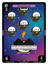 Abstract Penguin Abstract Penguin - Common Purple Character Vibes TCG card