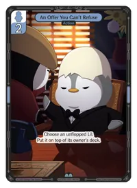 An Offer You Can't Refuse An Offer You Can't Refuse - Uncommon Blue Action Vibes TCG card