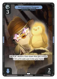 Archaeologist Penguin Archaeologist Penguin - Common Blue Character Vibes TCG card