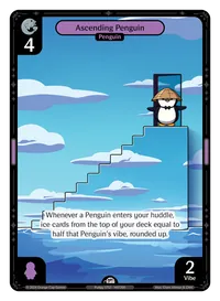 Ascending Penguin Ascending Penguin - Common Purple Character Vibes TCG card