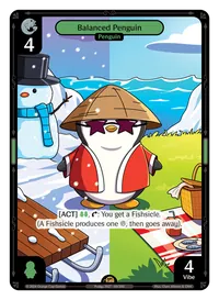 Balanced Penguin Balanced Penguin - Rare Green Character Vibes TCG card