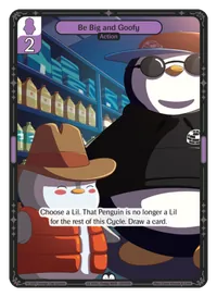 Be Big and Goofy Be Big and Goofy - Common Purple Action Vibes TCG card