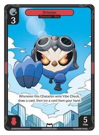 Birbman Birbman - Common Red Character Vibes TCG card