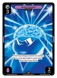 Brainy Penguin Brainy Penguin - Rare Purple Character Vibes TCG card