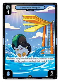 Cannonball Penguin Cannonball Penguin - Common Blue Character Vibes TCG card