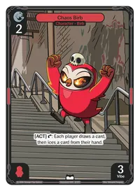 Chaos Birb Chaos Birb - Common Red Character Vibes TCG card