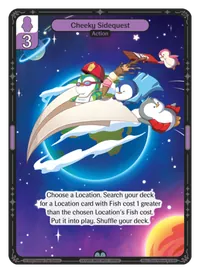 Cheeky Sidequest Cheeky Sidequest - Uncommon Purple Action Vibes TCG card