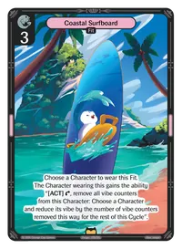 Coastal Surfboard Coastal Surfboard - Rare Colorless Fit Vibes TCG card