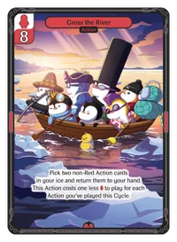 Cross the River Cross the River - Epic Red Action Vibes TCG card