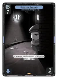 Detective Penguin Detective Penguin - Rare Blue Character Vibes TCG card