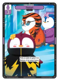 Distract Distract - Rare Purple Action Vibes TCG card