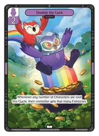 Double the Luck Double the Luck - Common Purple Action Vibes TCG card