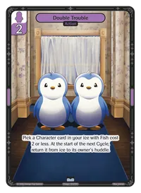 Double Trouble Double Trouble - Uncommon Purple Action Vibes TCG card