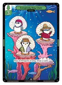 Everybody Stay Clam Everybody Stay Clam - Uncommon Green Action Vibes TCG card