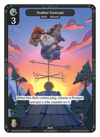 Feather Forecast Feather Forecast - Uncommon Colorless Relic Vibes TCG card