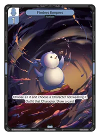 Finders Keepers Finders Keepers - Uncommon Blue Action Vibes TCG card