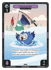 Fisherman Birb Fisherman Birb - Common Purple Character Vibes TCG card