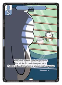 FOMO FOMO - Common Blue Action Vibes TCG card