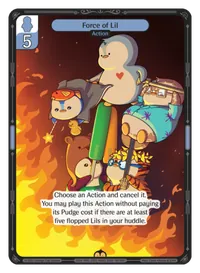 Force of Lil Force of Lil - Rare Blue Action Vibes TCG card