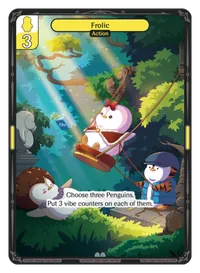 Frolic Frolic - Uncommon Yellow Action Vibes TCG card