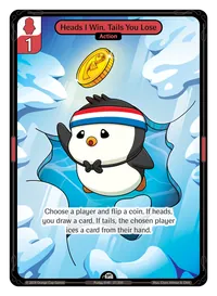 Heads I Win, Tails You Lose Heads I Win, Tails You Lose - Common Red Action Vibes TCG card